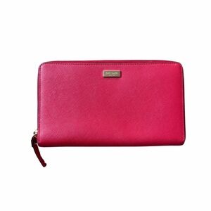 Kate Spade New York Red Zip Around Travel Wallet Organizer